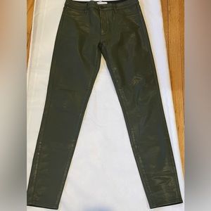 Articles Of Society faux leather GREEN pants size 28